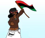 beanie black_lives_matter flag glasses hair nintendo nintendo_switch pan_african soy soylent soylent_(creamy_chocolate) subvariant:soyniqua variant:soytan video_game woman // 1076x905 // 63.2KB