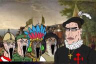angry arab berber british brown_skin butthurt_belt cigar classical_art commie communism crucifix crying glasses islam red_star santiago_cross seething spain spanish spanish_empire subvariant:perceptive_chud unbothered unbotheredchud // 1884x1258 // 1.6MB