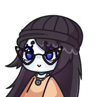 animated avengers blue_eyes blush clothes ext=gif full_body glasses hair necklace pngtuber redraw smile variant:soytan // 1920x1792 // 2.3MB