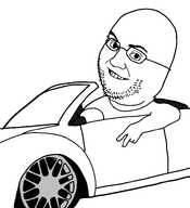 bald car closed_mouth driving glasses nuvariant peace_sign smile stubble variant:newbugatti // 710x780 // 18.8KB
