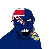 angry cayman_islands country flag glasses jacksepticeye looking_at_you mustache open_mouth soyjak stubble teeth variant:feraljak youtube // 1500x1500 // 55.4KB