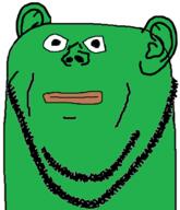 closed_mouth ear frog green_skin pepe soyjak stubble variant:impish_soyak_ears // 598x697 // 112.1KB