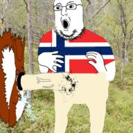 3soyjaks animal_abuse animated arm bestiality blood charlie_chaplin clothes country cum flag flag:norway full_body glasses hand leg meta:pornographic_content norway nsfw open_mouth penis soyjak squirrel stubble subvariant:feralsquirrel tshirt variant:feraljak variant:gapejak variant:norwegian // 500x500 // 519.3KB