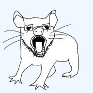 animal glasses open_mouth soyjak stubble variant:unknown // 1280x1280 // 200.7KB