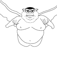 closed_mouth ear fat flying flying_nigger glasses gynaecomastia hair man_tits nipple obese soyjak subvariant:branigger template transparent_background variant:brandon variant:meximutt wing // 1600x1594 // 36.9KB
