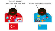 2soyjaks black_skin closed_mouth clothes crimea crimean crimean_khanate crimean_tatar ear fat flag:crimea flag:crimean_tatar flag:ottoman_empire flag:turkiye flag:ukraine glasses grey_wolves hair irredentism map ottoman_empire red_lips sonnenrad star_and_crescent subvariant:branigger subvariant:meximutt_front2 symbol tshirt turan turanism turdroach turk turkic turkic_legion turkroach ukraine variant:brandon variant:meximutt yellow_sclera // 1920x1080 // 281.8KB