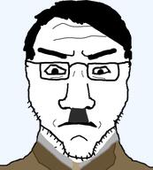 adolf_hitler subvariant:chuddy subvariant:markichud subvariant:neutralplier transparent_background variant:chudjak variant:markiplier_soyjak // 481x535 // 93.9KB