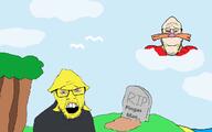 2soyjaks adventures_of_sonic_the_hedgehog bloodshot_eyes cliff cloud crying dr._eggman dr._robotnik_(asoth) glasses grass grave gravestone juaco_(user) pingas pingas_man_(user) pink_eyes rip sega sky smile sonic_(series) soyjak spirit stubble variant:feraljak variant:markiplier_soyjak // 1250x782 // 92.8KB