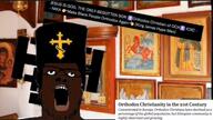 black_skin christianity emoticon flag:united_states glasses hip_hop icon iconography jesus jews king_james_version kingdom_of_jerusalem music nigger nigger_babble_song open_mouth orthodox orthodox_cross picture rap song soyjak stubble teeth text twitter united_states variant:a24_slowburn_soyjak video // 966x548, 21.6s // 1.5MB