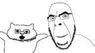 animal cat catjak catjak_will_always_be_a_gemerald friendship gaping_mouth glasses ias jak stubble variant:catjak variant:cobson wholesome // 1920x1080 // 48.2KB