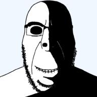 black_and_white closed_mouth dark_eyes eyebrows front front_facing glasses highlights imminent_rape ominous series:remastered_soyjaks shading shadow smile soyjak stubble subvariant:cobson_front2 subvariant:hornyson teeth transparent_background variant:cobson xhexhim // 1000x1000 // 18.8KB