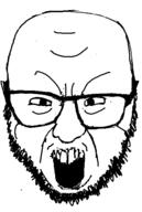 angry glasses open_mouth soyjak stubble variant:unknown // 383x570 // 33.9KB