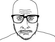charls_carroll discord glasses mustache rape raped scared soyjak stubble variant:rapejak worried // 1204x934 // 22.6KB