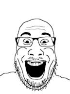 glasses mustache open_mouth redraw soyjak stubble variant:markiplier_soyjak // 600x800 // 70.4KB