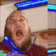 2019 3dgifmaker animated beard closed_mouth clothes ext=gif fat fat_duel glasses irl open_mouth red_tshirt schizo soyboy subvariant:fatjak_irl tshirt variant:fatjak // 250x250 // 340.6KB