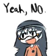 anime beanie clothes drawing glasses hair hat meta:tagme necklace open_mouth text touhou variant:soytan video_game // 500x500 // 169.4KB