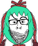anime clothes dreamworks ear female glasses green_hair hair kagiyama_hina lowquality meta:low_resolution open_mouth photoshop smirk soyjak stubble touhou variant:nojak video_game // 513x615 // 98.2KB
