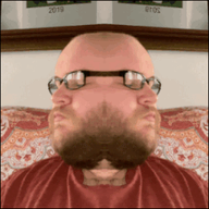 2019 3dgifmaker animated beard closed_mouth clothes distorted ext=gif fat fat_duel glasses irl open_mouth red_tshirt schizo soyboy subvariant:fatjak_irl tshirt variant:fatjak // 250x250 // 4.4MB