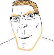 artist:salsamaster blue_eyes glasses series:aryan_soyjaks smile stubble subvariant:teutonson trend:aryan variant:cobson yellow_hair // 659x674 // 88.8KB