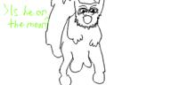 animal glasses greentext oekaki open_mouth soyjak stubble text variant:feraljak // 500x250 // 15.4KB