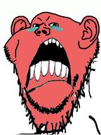 angry crying ear laughing open_mouth red_skin soyjak stubble subvariant:splicejak variant:impish_soyak_ears // 598x800 // 122.1KB