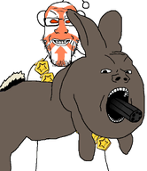 2soyjaks ammo_belt angry animal big_chungus face_paint flemish_giant full_body glasses gun holding_object rabbit reddit reddit_gold series:animaljaks smile snoo stubble subvariant:wholesome_soyjak traced upvote variant:gapejak variant:markiplier_soyjak // 1167x1351 // 164.9KB