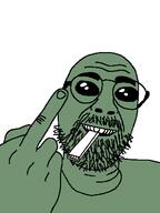 alien black_sclera green_skin middle_finger smile vape variant:daedaluson // 472x629 // 18.9KB