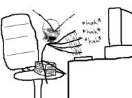 angry book chair computer crying desk desktop full_body glasses hair keyboard open_mouth pc selfish_little_fuck soyjak stickman stubble table text typing variant:cryboy_soyjak // 359x267 // 19.4KB