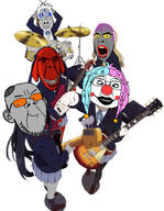 5soyjaks admin_6 anime band clothes clown drum drum_set drumstick giggly_goon_clown goonclown guitar hat holding_guitar holding_instrument instrument inverted janny judaism k_on kippah lolkek max_(user) music piano playing_instrument red_(user) skirt soypocalypse tranny variant:cobson variant:gapejak variant:kuzjak variant:markiplier_soyjak // 1076x1388 // 702.3KB