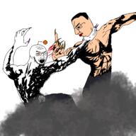 battle blood buff chud claw death_metal monster morbius parody reddit side_profile soyjak variant:chudjak variant:soyak war // 1280x1280 // 761.8KB