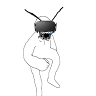 angry animated arm bloodshot_eyes crying dance engineer full_body glasses hand large_eyebrows leg open_mouth selfish_little_fuck soyjak stubble variant:cryboy_soyjak virtual_reality // 536x600 // 695.5KB