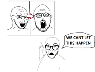 crying glasses meta:tagme multiple_soyjaks open_mouth pink_eyes pink_sclera sad stubble text three_soyjaks variant:abortion_lover variant:soyak variant:vlodson white_background // 1022x776 // 110.4KB