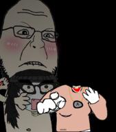 anti_soytan blood cute decapitation funny gore heart holding_object love neck soyjak total_sloptran_death variant:shotjak variant:soytan // 915x1041 // 548.3KB