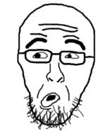 glasses open_mouth soyjak stubble variant:unknown // 472x619 // 83.4KB