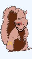 amerimutt animal big_mac brown_skin ear mcdonalds mutt open_mouth soyjak stubble subvariant:feralsquirrel subvariant:impish_amerimutt trend:squirreljakking variant:impish_soyak_ears // 1094x2028 // 97.8KB