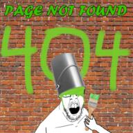 404 green paint paint_bucket soyjak_party variant:feraljak wall // 1280x1280 // 2.3MB
