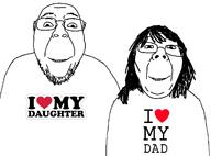daughter father multiple_soyjaks shirts variant:bernd variant:gapejak // 1218x898 // 127.4KB