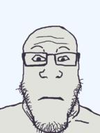 fundamental_paper_education glasses nose stubble subvariant:neutralplier variant:markiplier_soyjak // 600x800 // 14.0KB