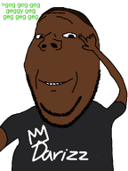 arm autism black_skin darius dark_hair geg grey_shirt hand smile stimming stubble subvariant:wholesome_soyjak tiktok variant:gapejak // 768x1024 // 78.5KB