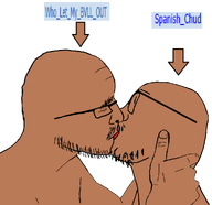 Who_Let_My_BVLL_OUT_(namefag) arrow brown_skin homosexual kiss kissing meta:namefags spanish_chud_(namefag) subvariant:flarteyejak variant:fisheyejak variant:flartson // 968x938 // 69.1KB