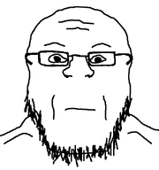 closed_mouth forehead_lines glasses muscles neutral soyjak stubble variant:unknown // 600x640 // 18.1KB