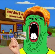 green_skin holding_object id_card nas:sneed orange_hair sneed son_of_the_mask soyjak subnas:chuck variant:phillip // 1560x1536 // 1.5MB