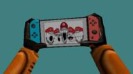 5soyjaks arm blue_background gordon_freeman half-life hand mario nintendo nintendo_switch soyjak trend:soyjak_trio variant:gapejak variant:markiplier_soyjak variant:tony_soprano_soyjak video_game // 497x278 // 82.0KB