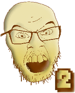 2 anniversary counter glasses gold number open_mouth second_soyanniversary soyanniversary soyjak stubble teeth text variant:feraljak // 200x250 // 14.5KB