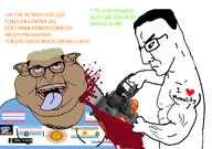 argentina arrow blood bloodshot_eyes bralatinxgger brown_skin buff cartel chainsaw chud closed_mouth clothes crying death devox dyed_hair ear fat flag:argentina flag:cunnystan flag:femboy_pride_flag flag:minor_attracted_person flag:transgender_pride_flag glasses gore grey_eyes hair incels.is jewish_nose konata_izumi lips looking_at_you looksmax.org murder mutt open_mouth otaku soyjak stubble subvariant:branigger subvariant:chainsaw_bernd sun sweating variant:bernd variant:brandon variant:chudjak variant:meximutt weeb // 1238x872 // 182.4KB