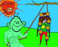 ACK! Jeggy_Jim Jeggy_Jimson ack ackjak angry award awards day hanging jassycuck jassyfail lynch lynched lynching noose outdoors outside pedonigger smile smug subvariant:aliempish sun variant:Jeggy_Jim variant:feraljak variant:jimson // 1844x1500 // 831.4KB