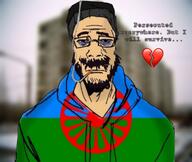 doomer flag flag:gypsy flag:roma gypsy hoodie roma romani variant:markiplier_soyjak // 1277x1080 // 106.0KB