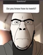 glasses instragram looking_at_you shading soyjak stubble subvariant:cobson_front2 text variant:cobson // 640x821 // 323.0KB