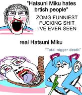 anime beard bloodshot_eyes blue_hair british closed_mouth crying ear glasses hanging hatsune_miku leek leg makeup onion pink_hair rope safe_edgy shiteyanyo smile stubble text tongue tranny variant:gapejak variant:impish_soyak_ears variant:markiplier_soyjak vocaloid // 916x1068 // 202.6KB