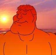 artist:sloptranWNBAG calm closed_eyes orange_skin subvariant:mexiaryan sunset variant:meximutt warm // 886x872 // 574.7KB